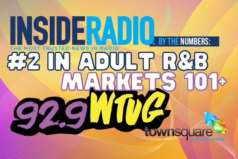 InsideRadio Recognizes 92.9 WTUG as No.2 for Adult R&B